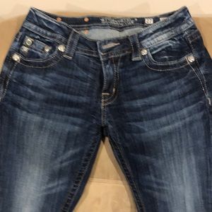 NWOT MISS ME Blingy Skinny Blue Jeans